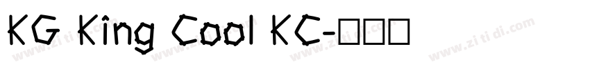 KG King Cool KC字体转换